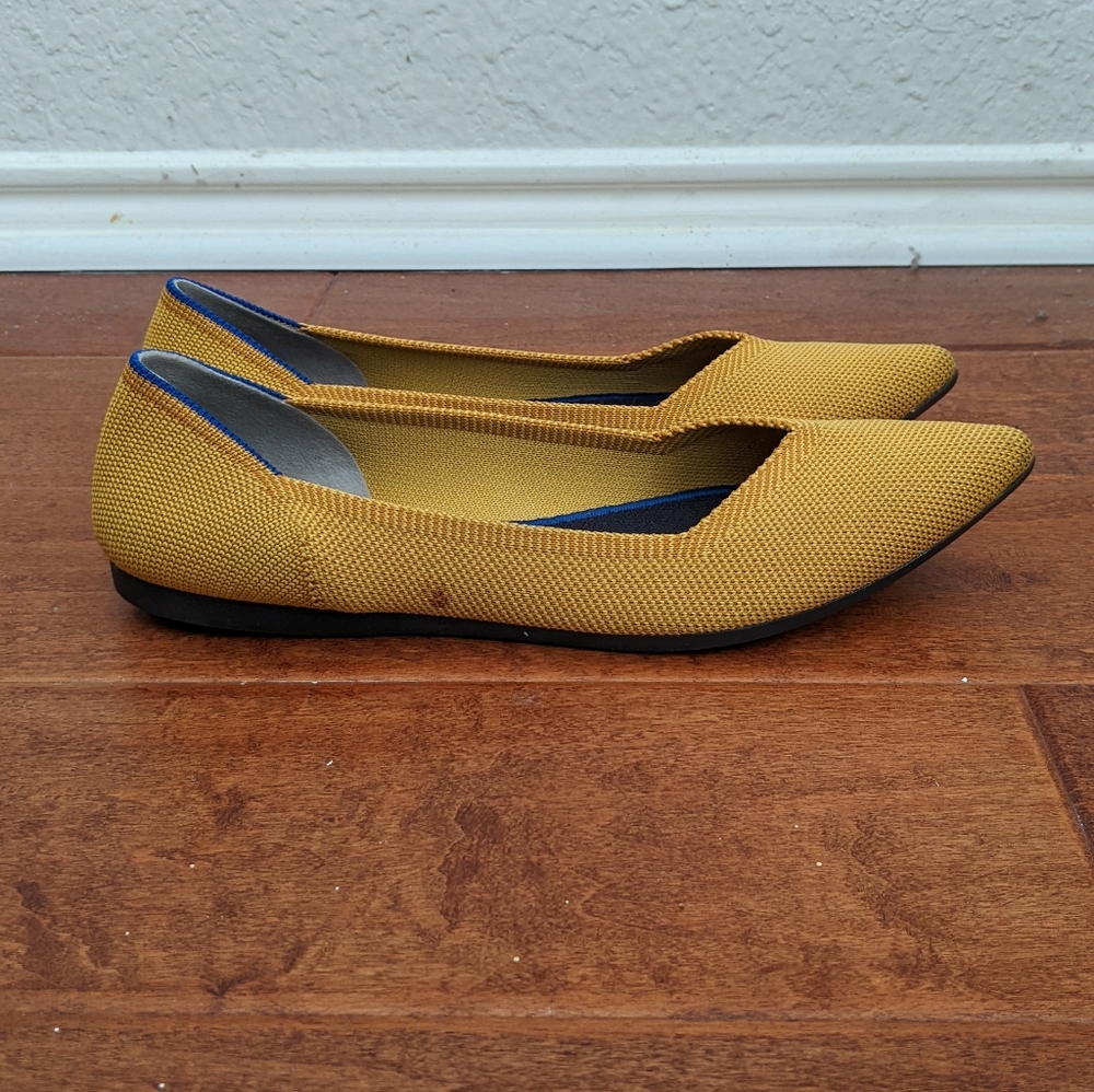 Sunshine Yellow Rothy's Point Flats - Picture 3 of 8